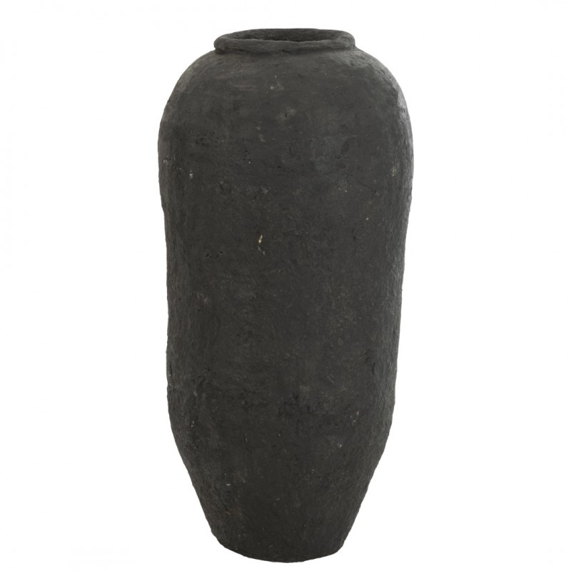 VASE DECOR PAPER MACH XL BLACK 100